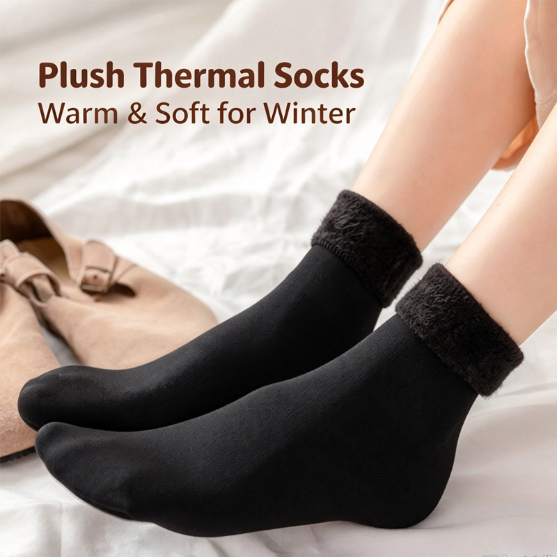 Thermal Sock Winter - 1/2/5/10켤레 세트, 남녀공용, 겨울용 두꺼운 따뜻한