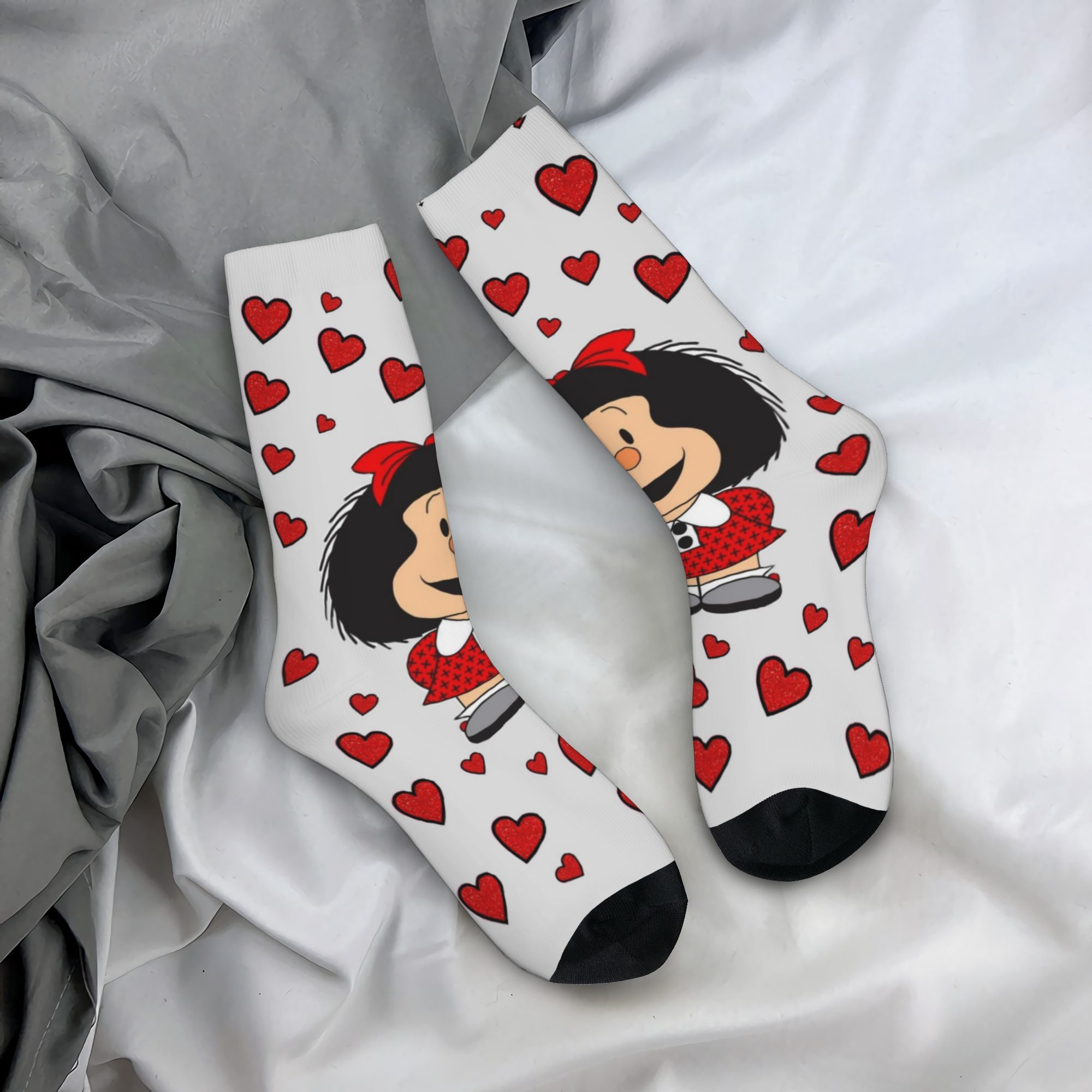 Dress Sock Men - 남성 여성을 위한 맞춤형 유머 M-Mafalda